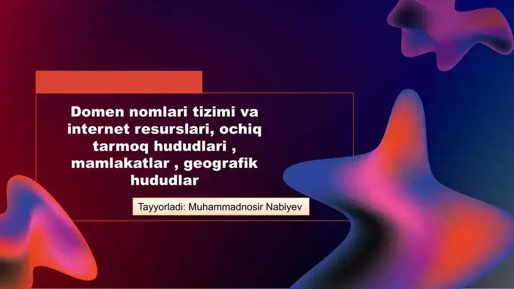 domennomlaritizimivainternetresurslari — PPTX