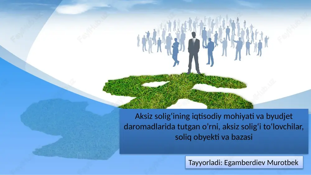 aksiz solig‘i iqtisodiy asoslari — PPTX