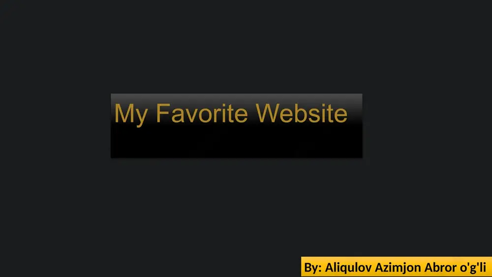 my favorite website — PPTX