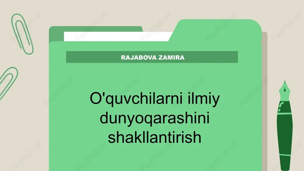 ilmiy fikrlash nima? — PPTX