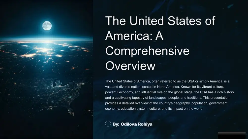 the united states of america: a comprehensive overview — PPTX