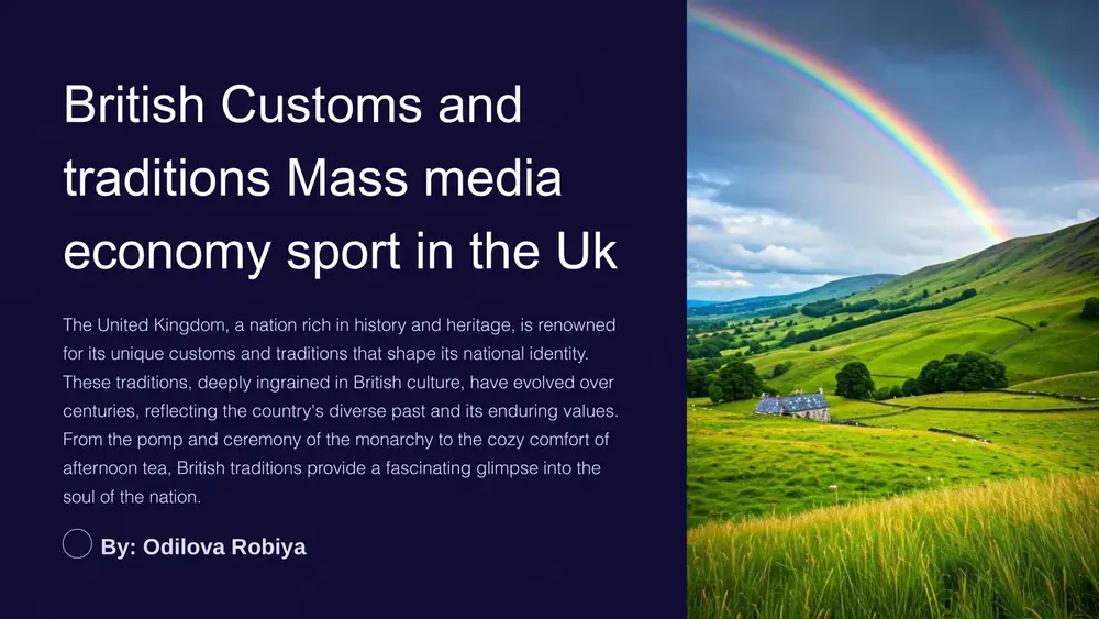 british customs and traditions — PPTX