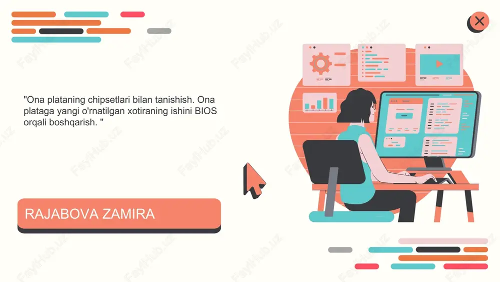 chipsetlar va ularning funktsiyalarini tushuntirish — PPTX
