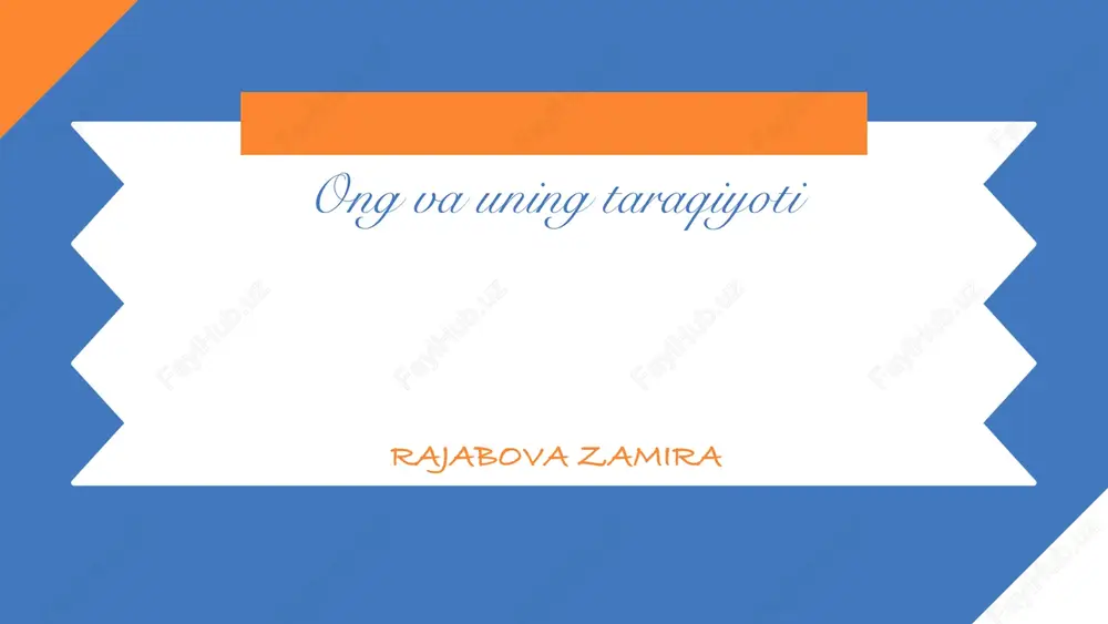 ong va uning taraqiyoti — PPTX
