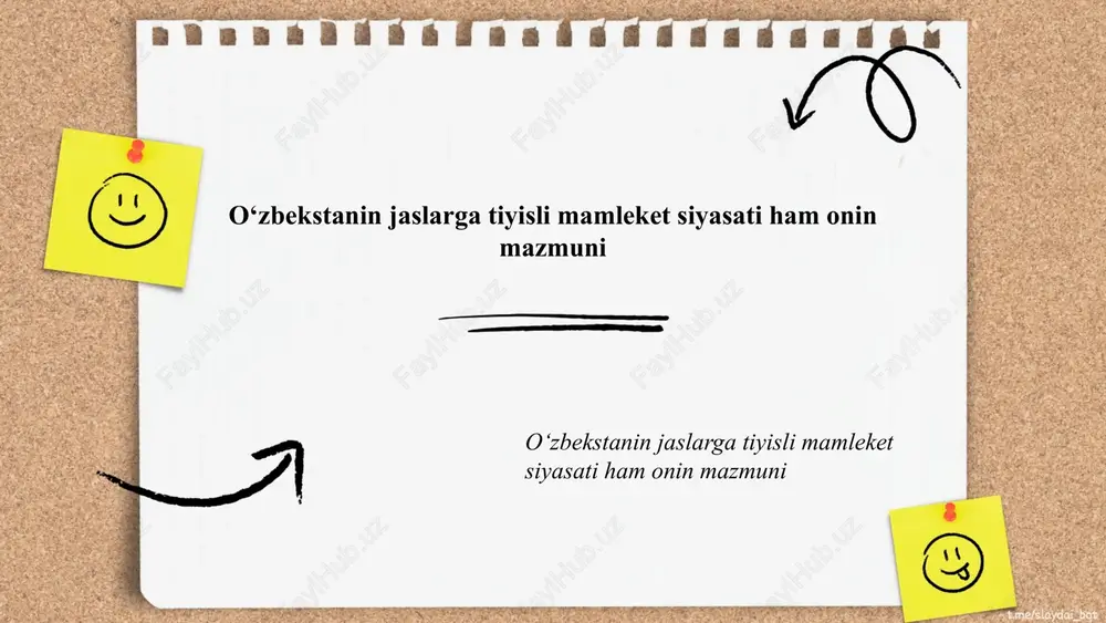 o'zbekistaning jaslarga tiyisli mamleket siyasati — PPTX