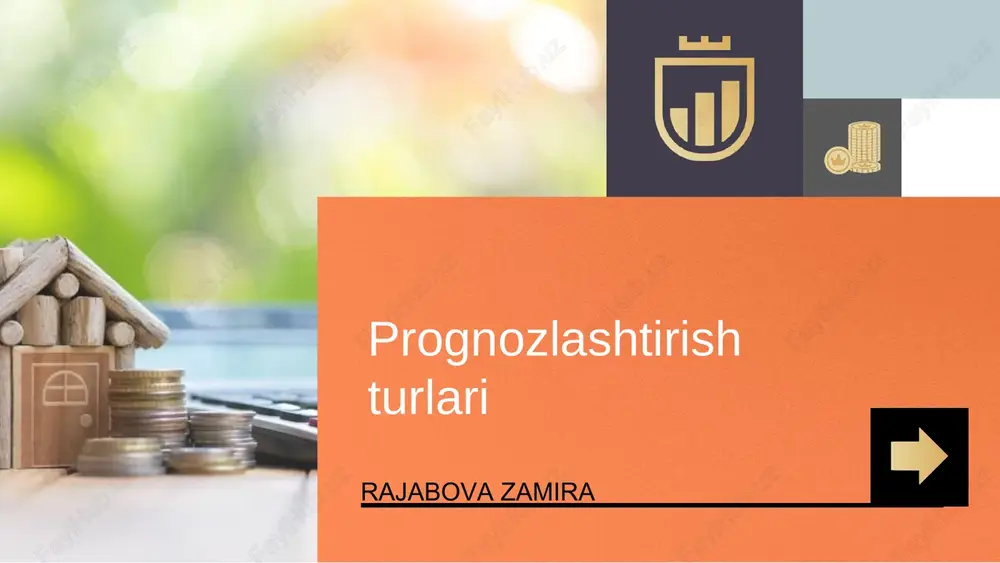 prognozlashtirish turlari — PPTX