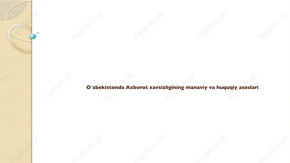 axborotxavsizligi — PPTX