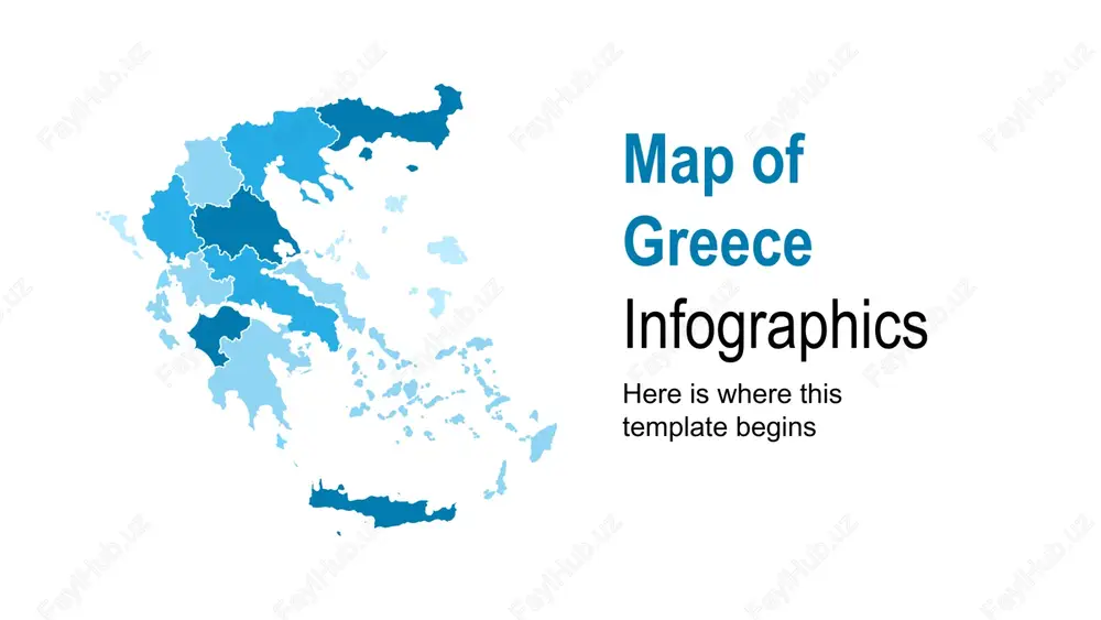 map of greece infographics — PPTX