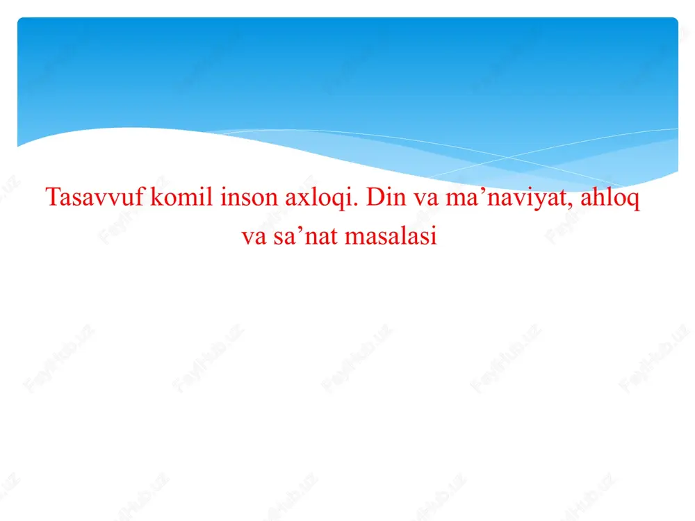 tasavvuf — PPTX