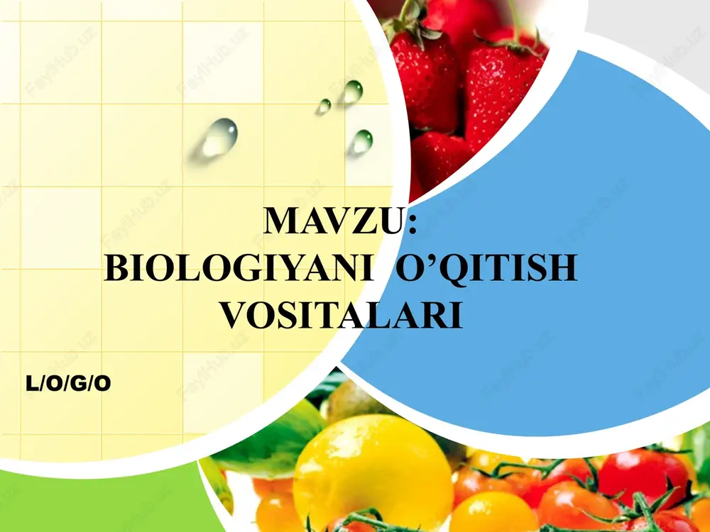 biologiyani o’qitish vositalari — PPT