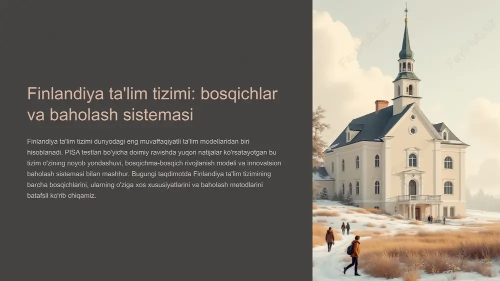 finlandiya ta'lim tizimi — PPTX