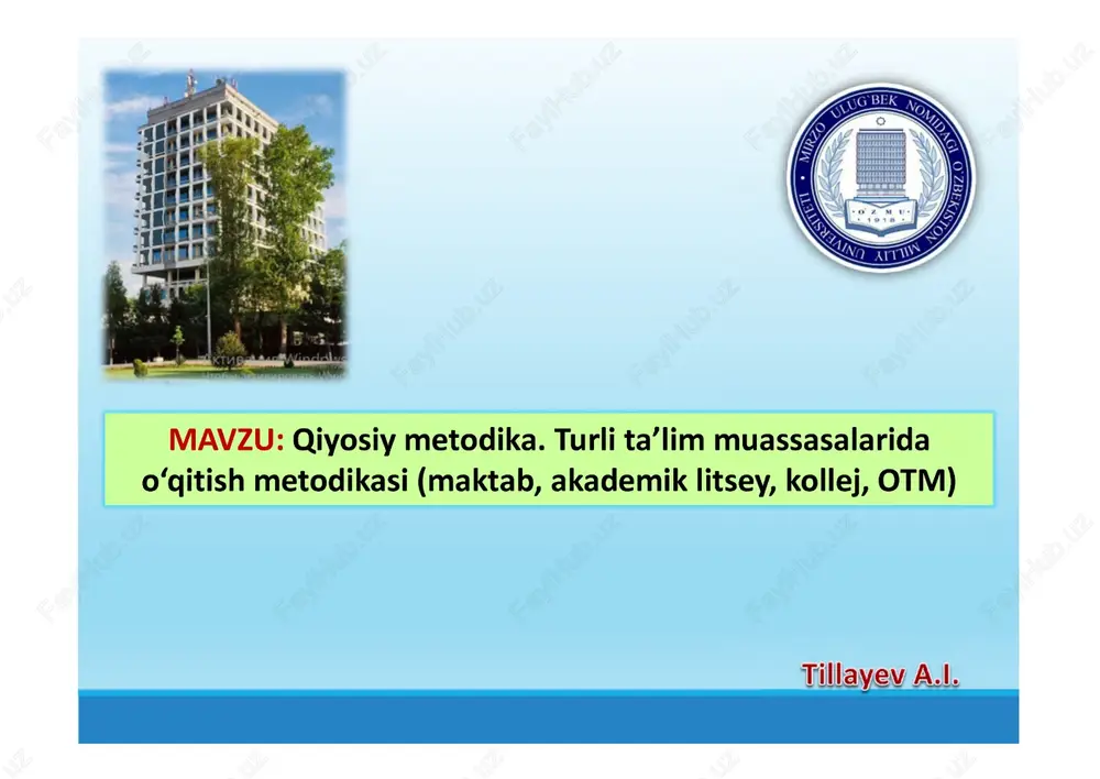 qiyosiy pedagogika — PDF