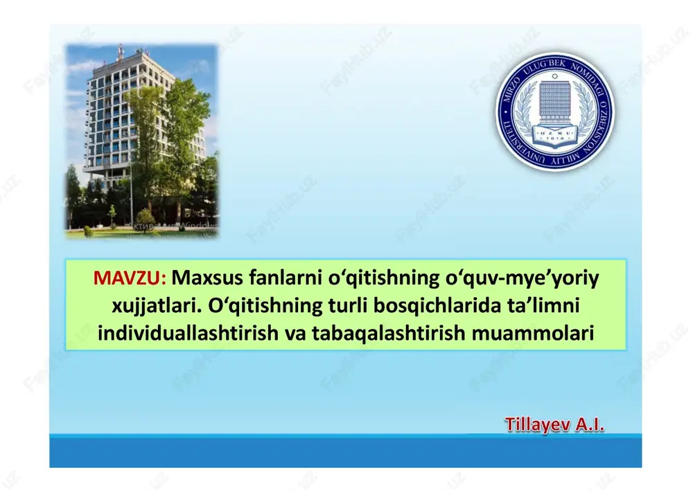 oliy ta'limning standarti — PDF