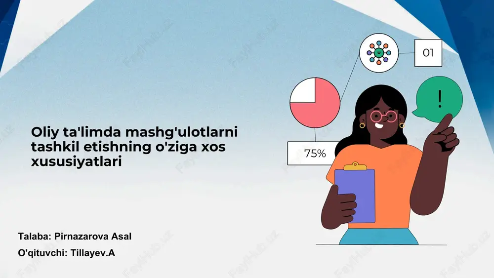 oliy ta'limda mashg'ulotlarni tashkil etish — PDF