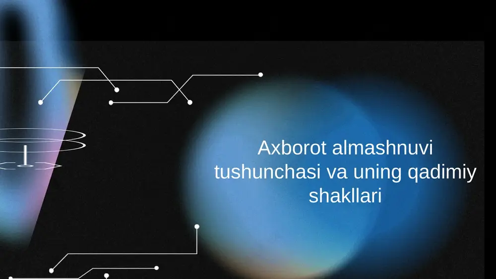 global axborot almashuvi: media vositalarining roli — PPTX