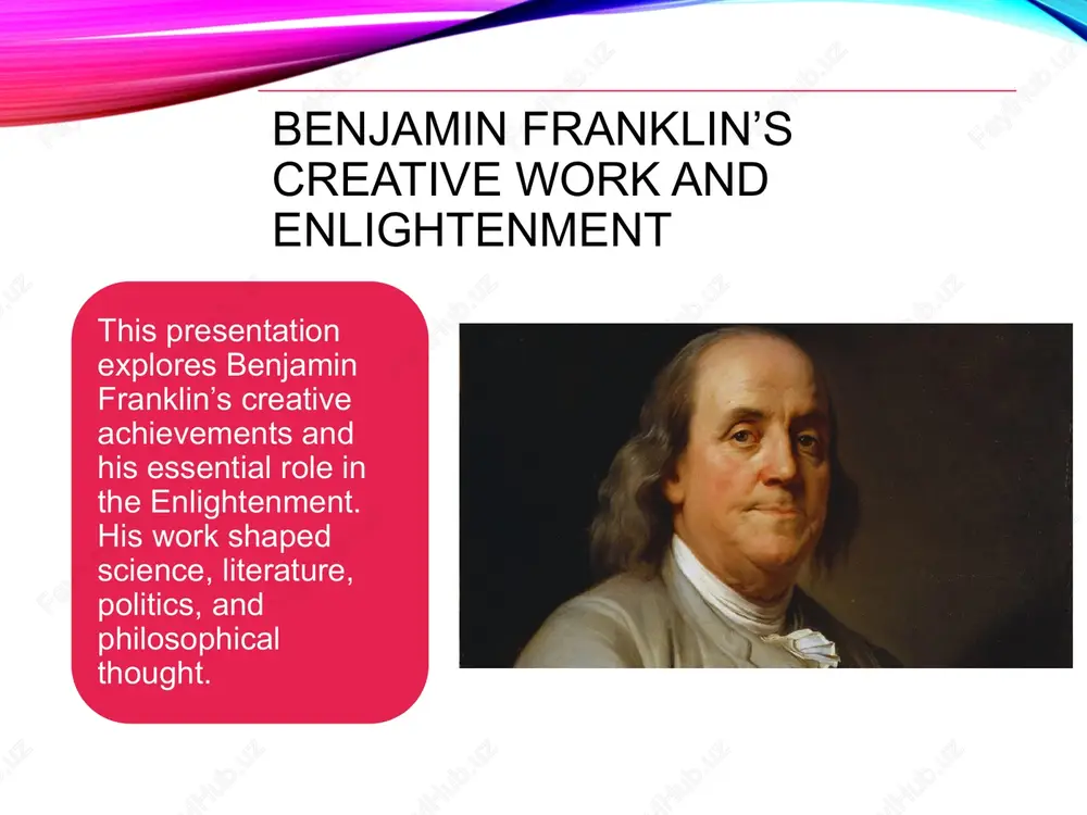 franklin as an enlightenment thinker — PPTX