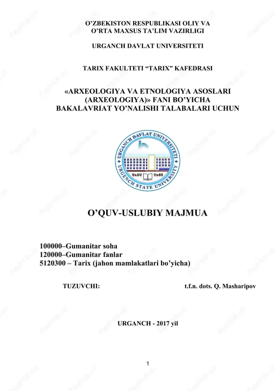 o’quv-uslubiy majmua — DOC