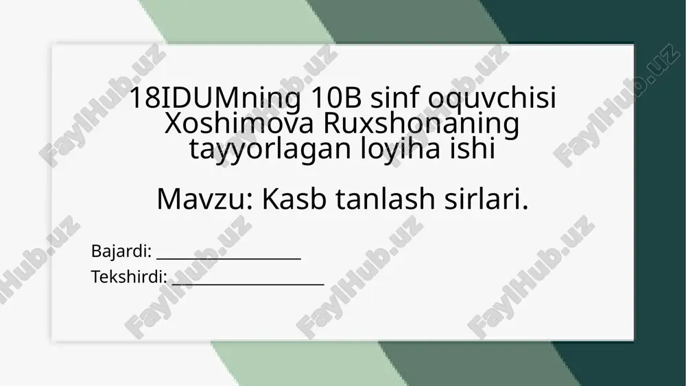 kasb tanlash sirlari.pptx — PPTX