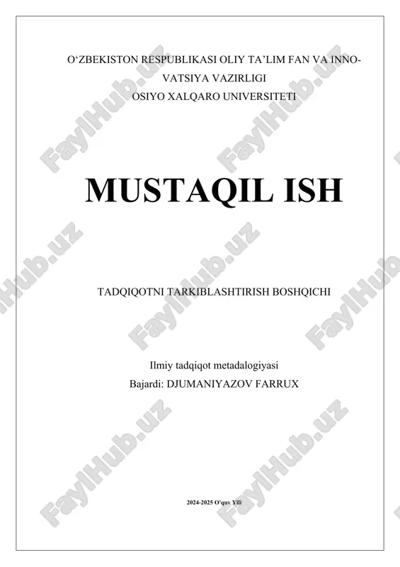 tadqiqotni tarkiblashtirish boshqichi.docx — DOCX