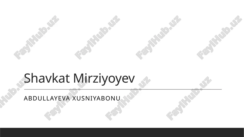 shavkat mirziyoyev.pptx — PPTX