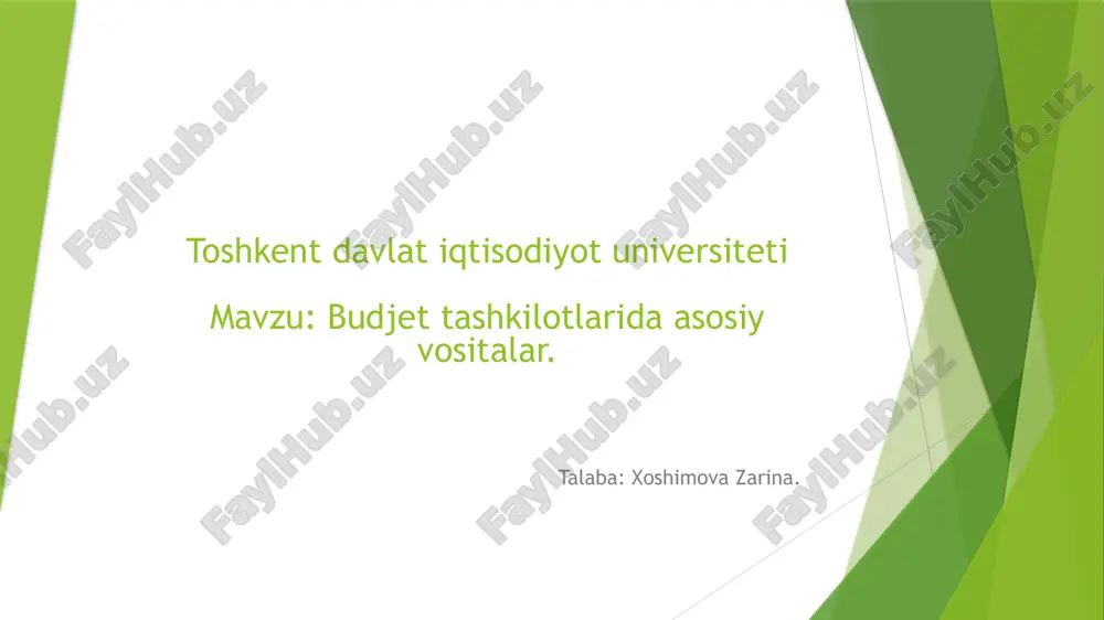 budjet tashkilotlarida asosiy vositalar.pptx — PPTX