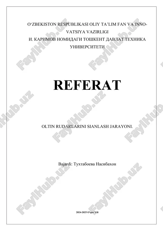 oltin rudarlarini sianlash jarayoni.docx — DOCX