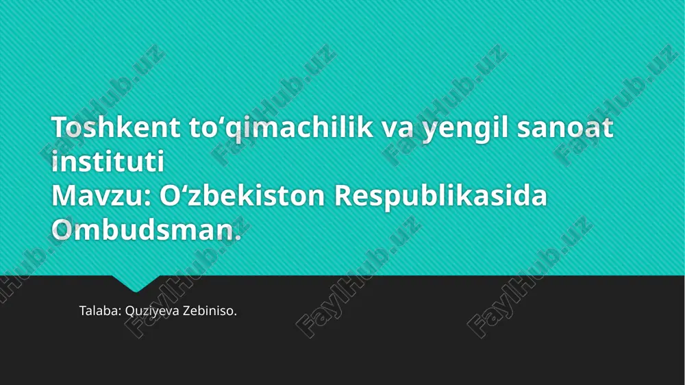 oʻzbekiston respublikasida ombudsman.pptx — PPTX