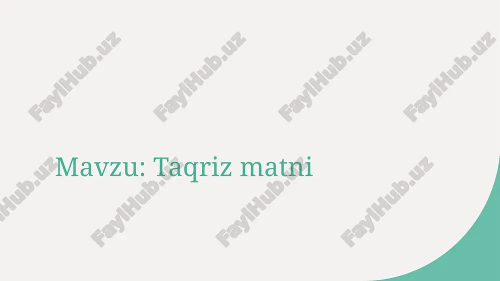 taqriz matni (2).pptx — PPTX