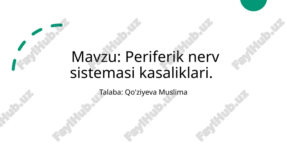 periferik nerv sistemasi kasaliklari.pptx — PPTX