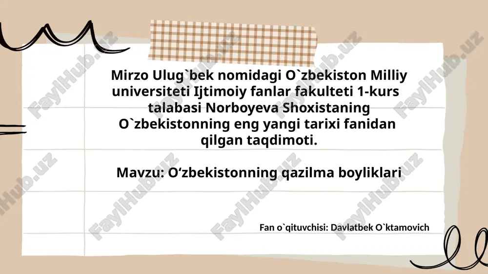 oʻzbekistonning qazilma boyliklari.pptx — PPTX