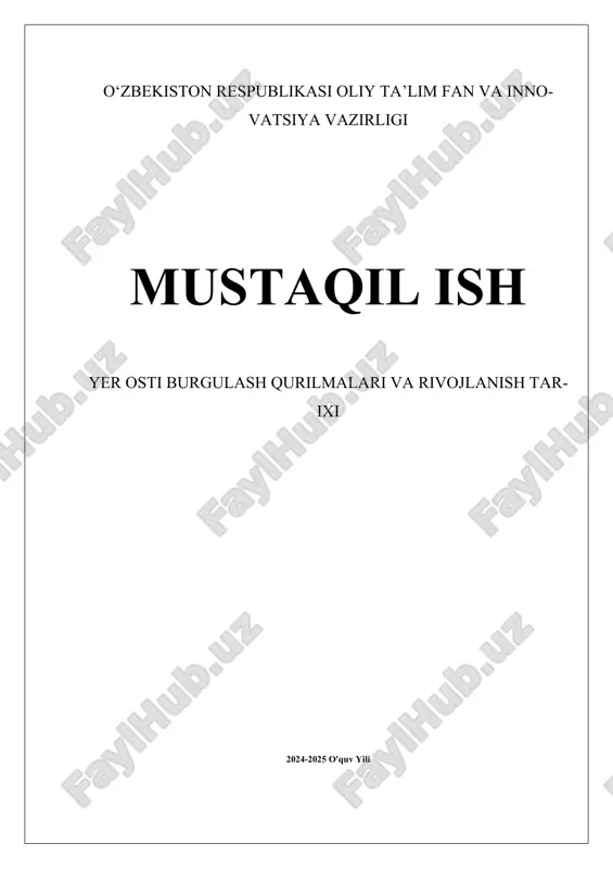 yer osti burgulash qurilmalari va rivojlanish tarixi.docx — DOCX