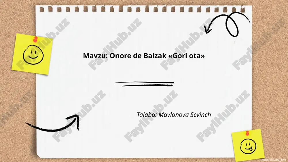 onore de balzak «gori ota».pptx — PPTX