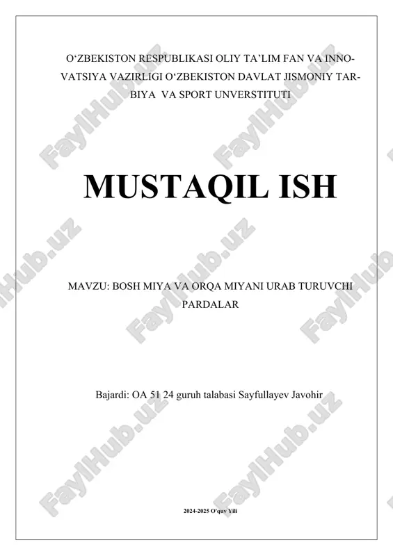 bosh miya va orqa miyani urab turuvchi pardalar.docx — DOCX