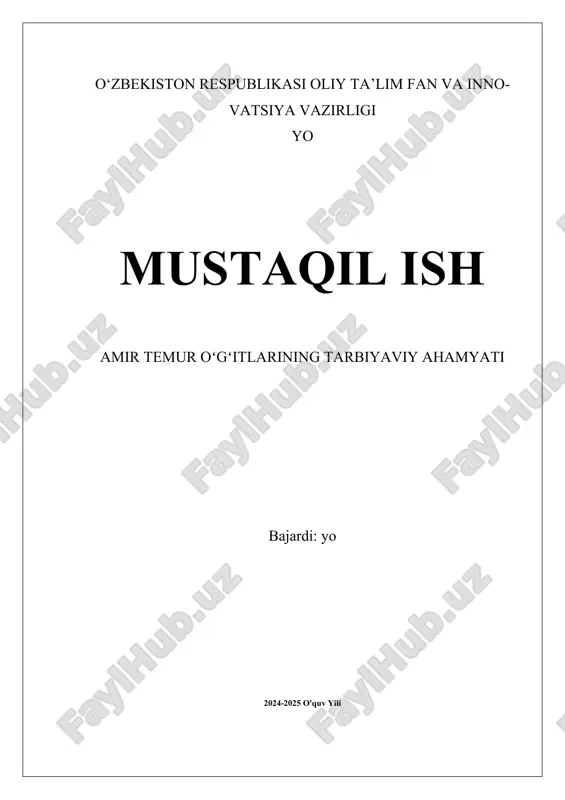 amir temur oʻgʻitlarining tarbiyaviy ahamyati.docx — DOCX