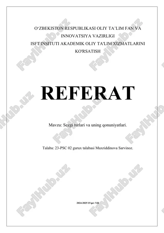 sezgi turlari va uning qonuniyatlari.docx — DOCX