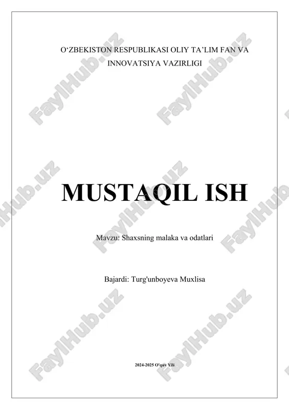 shaxsning malaka va odatlari.docx — DOCX