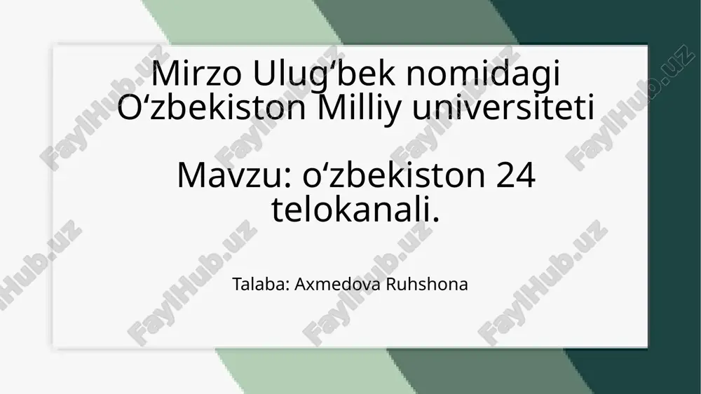 oʻzbekiston 24 telokanali.pptx — PPTX
