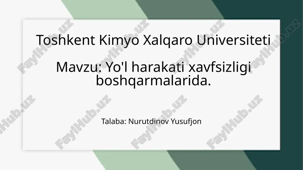 yo'l harakati xavfsizligi boshqarmalarida.pptx — PPTX