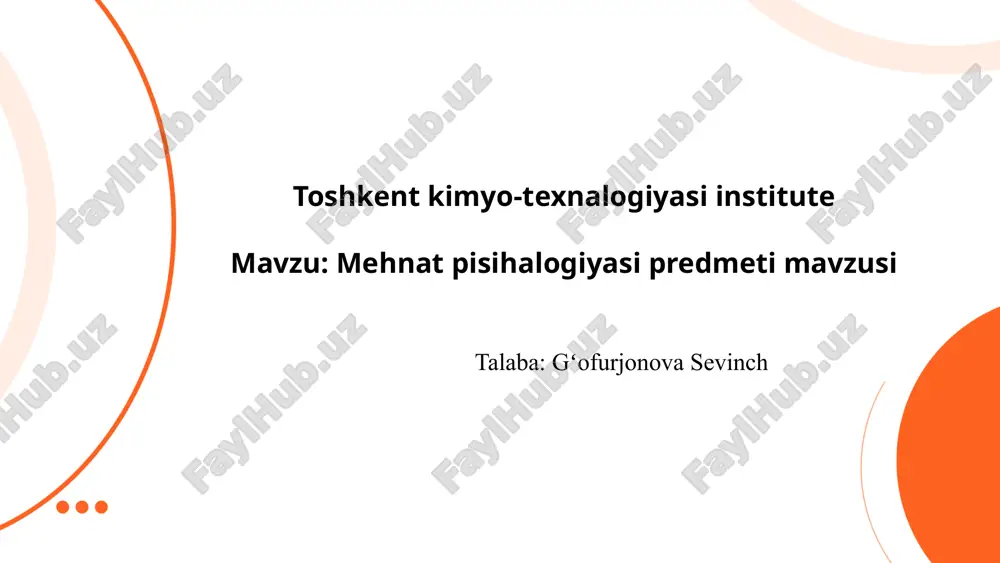 mehnat pisihalogiyasi predmeti mavzusi.pptx — PPTX