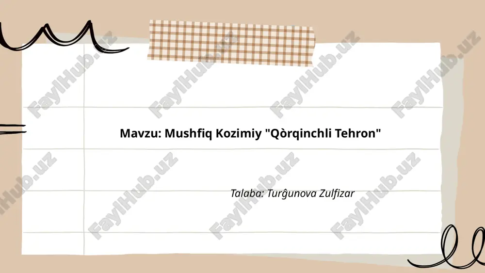 mushfiq kozimiy qòrqinchli tehron.pptx — PPTX