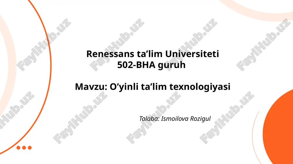 o’yinli ta’lim texnologiyasi.pptx — PPTX