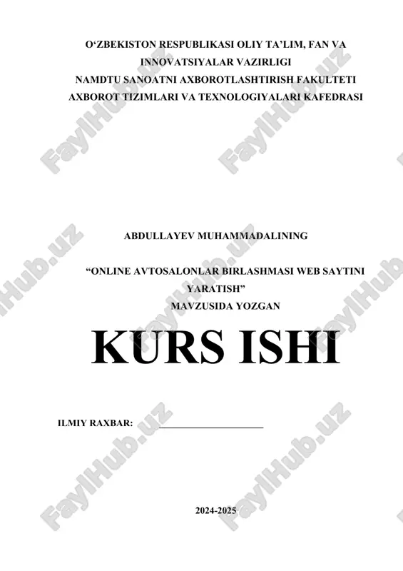 online avtosalonlar birlashmasi web saytini yaratish (2).docx — DOCX