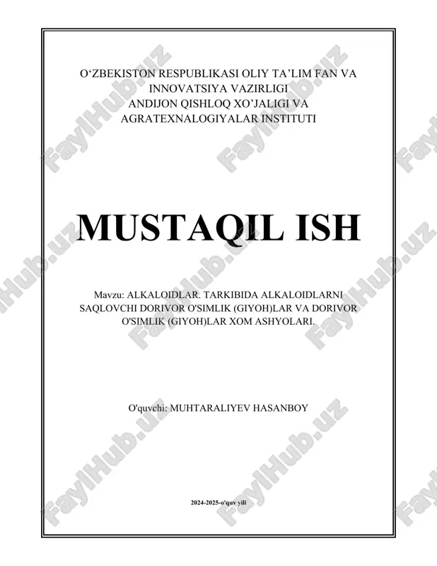 alkaloidlar_tarkibida_alkaloidlarni_saqlovchi_dorivor_o'simlik_giyohlar.docx — DOCX