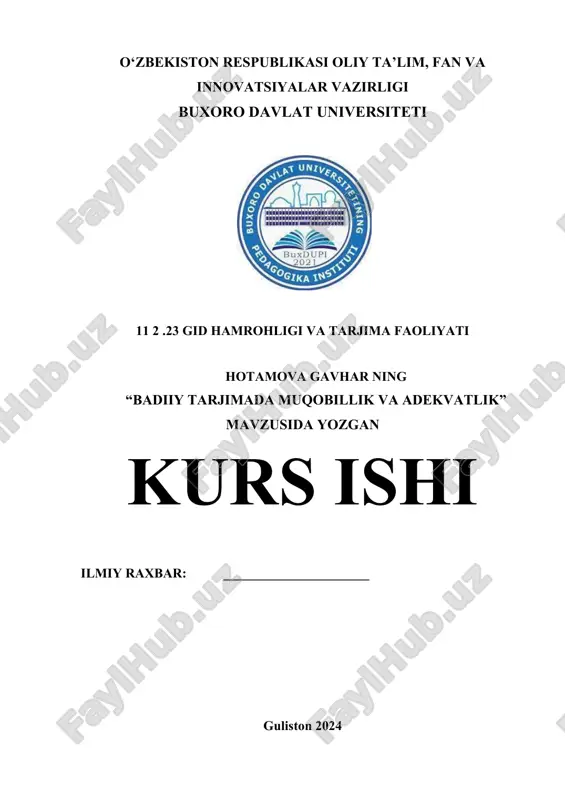 kurs ishi gavhar.docx — DOCX