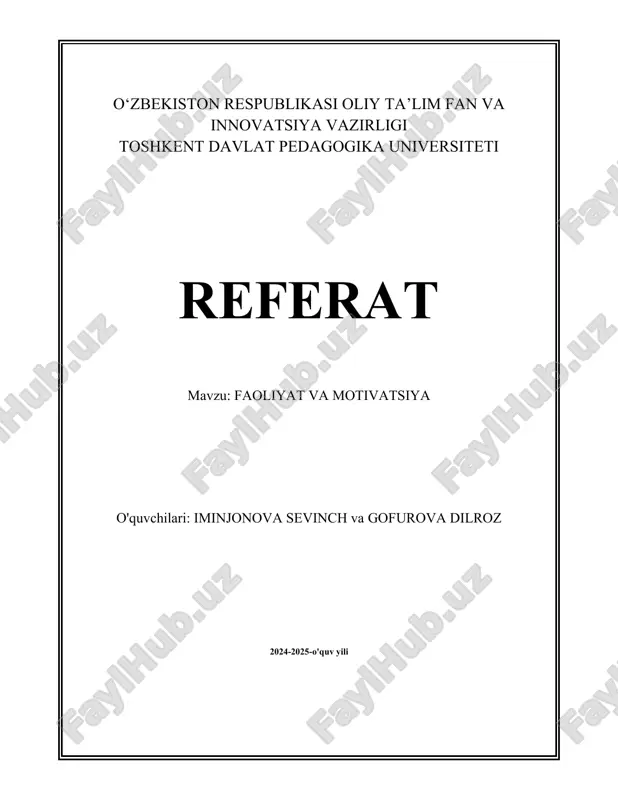 faoliyat va motivatsiya.docx — DOCX