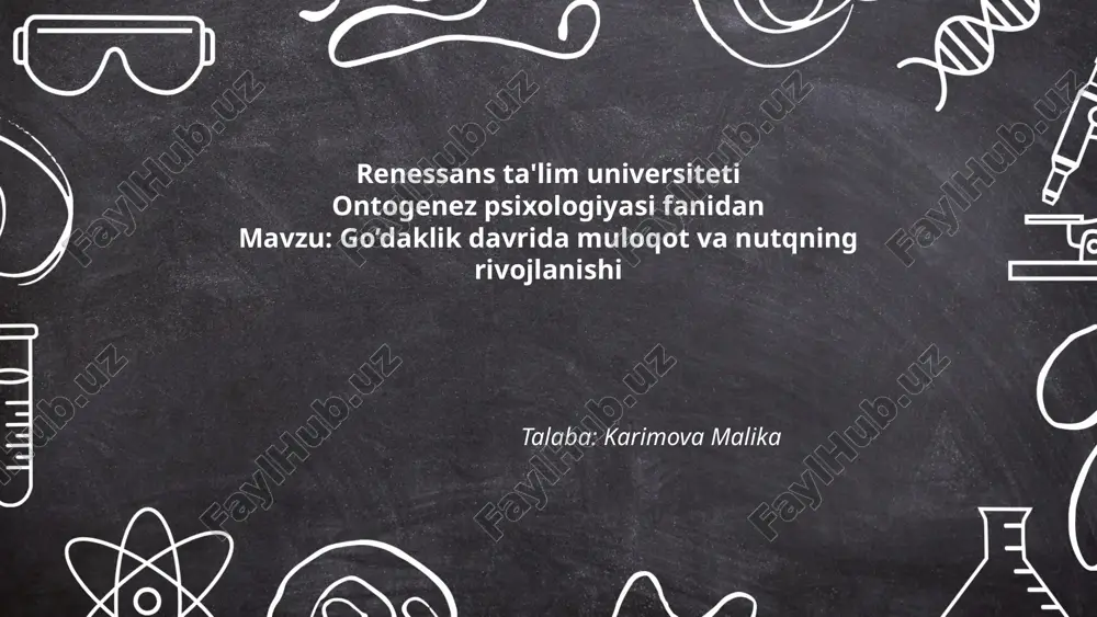 go’daklik davrida muloqot va nutqning rivojlanishi.pptx — PPTX