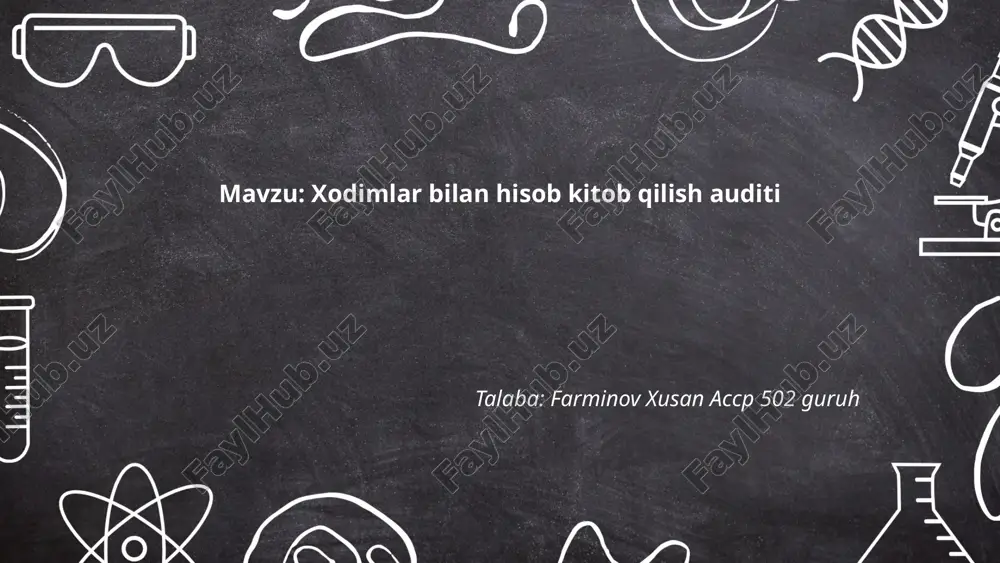xodimlar bilan hisob kitob qilish auditi.pptx — PPTX