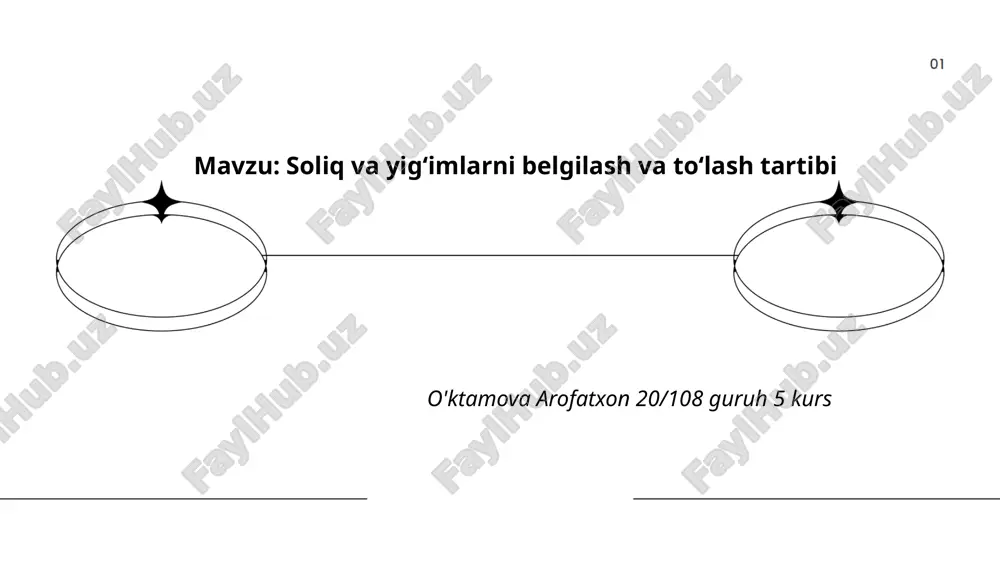 soliq va yigʻimlarni belgilash va toʻlash tartibi.pptx — PPTX