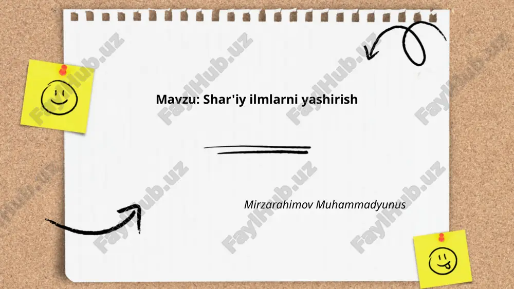 shar'iy ilmlarni yashirish.pptx — PPTX