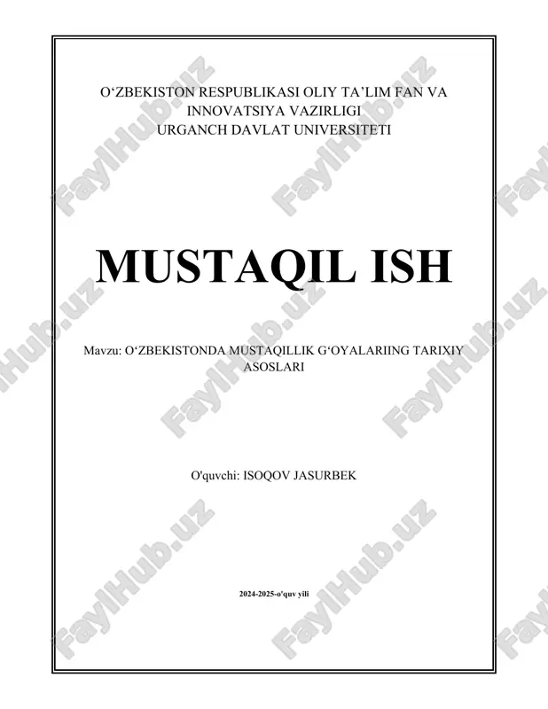 oʻzbekistonda mustaqillik gʻoyalariing.docx — DOCX